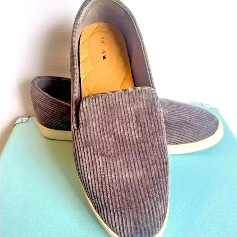 Birdies The Swift Women's‎ Size 9.5 Charcoal Gray Corduroy Slippers Shoes New